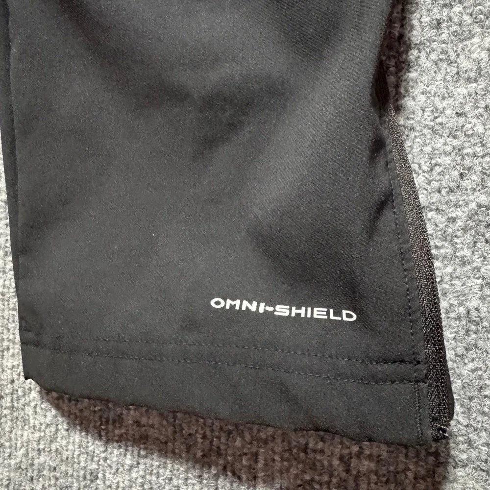 Columbia Omni-Shield Fleece Lined Pants Mens 38  Black Stretch‎ Ankle Zip